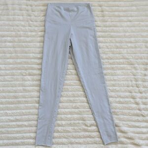 TNA by Aritzia Full Length Cotton Raw Hem Leggings Light Blue Womens XS